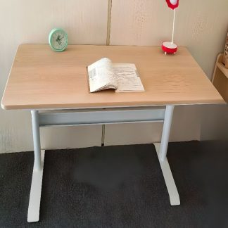 "Adaptable Height Lumber Kids Computer Desk in Unfinished Color"