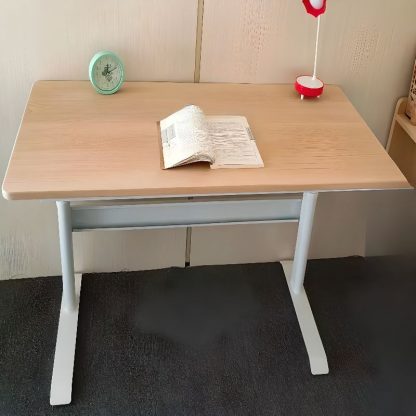 "Adaptable Height Lumber Kids Computer Desk in Unfinished Color"